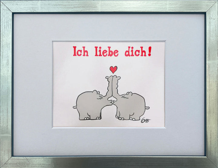 "Ich liebe Dich" | Otto Waalkes Miniprint