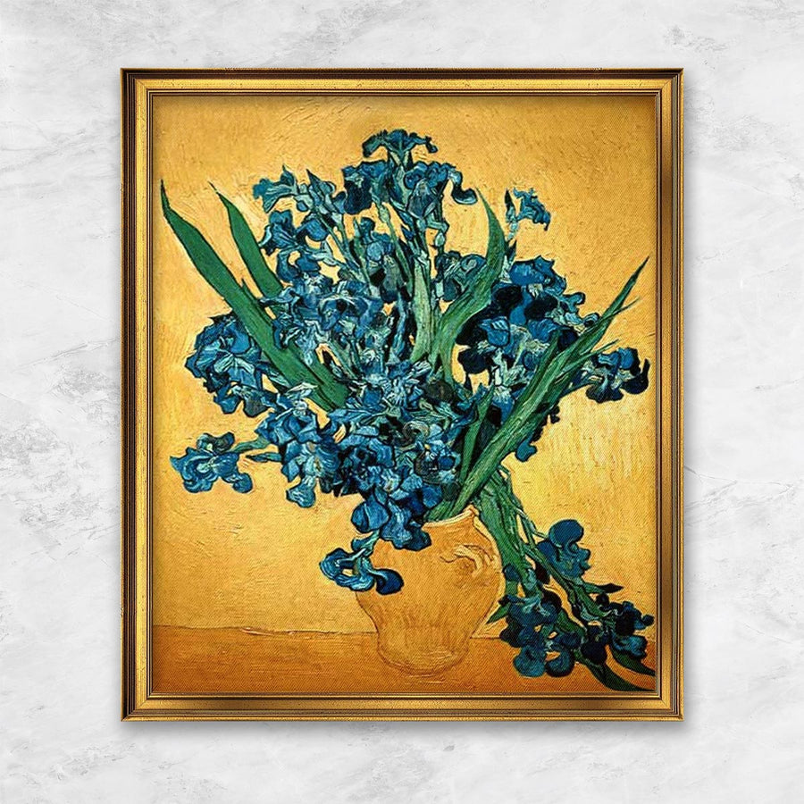 "Schwertlilien" | Vincent van Gogh goldener Rahmen