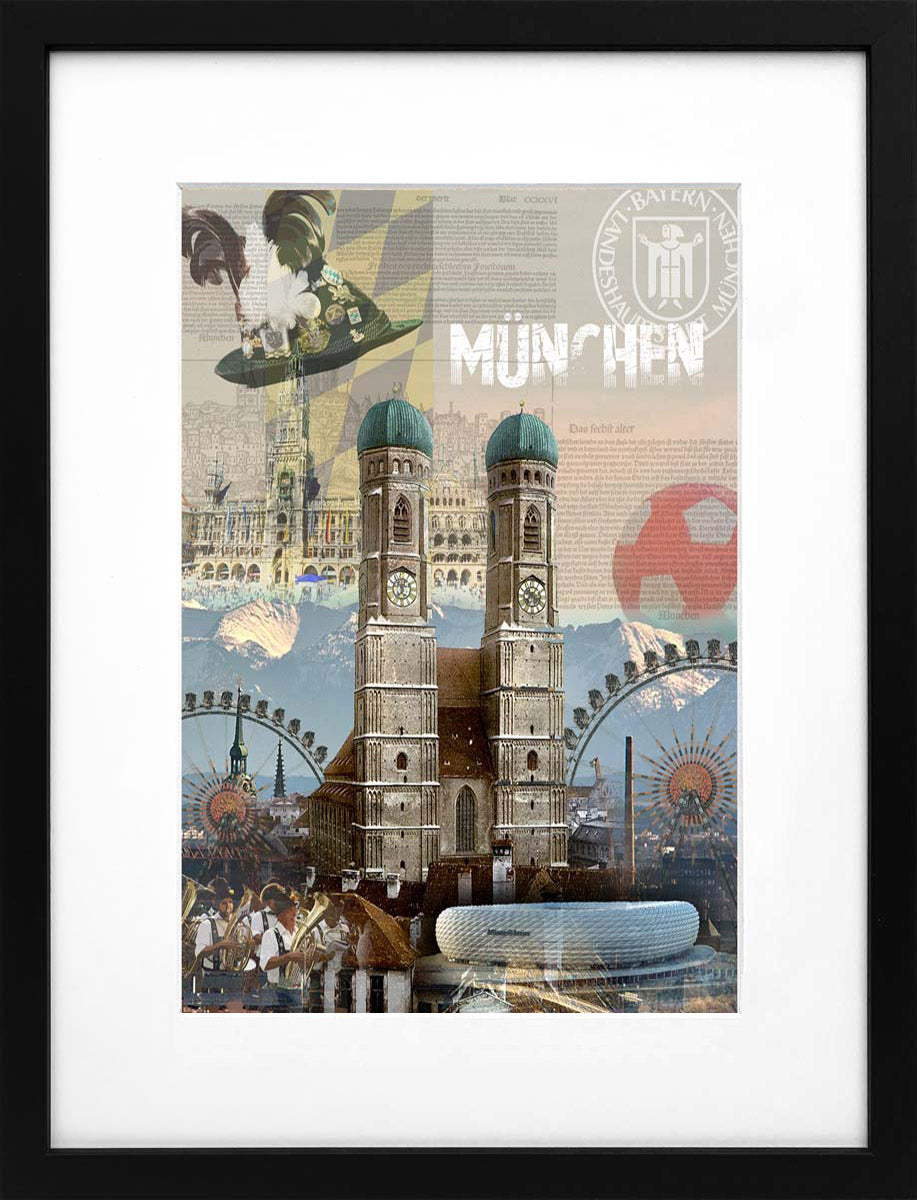 Vintage München | Stadtcollagen Miniprints