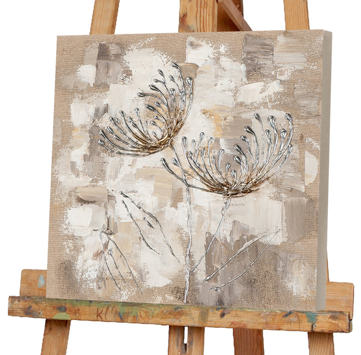 Chrysanthemen in silber