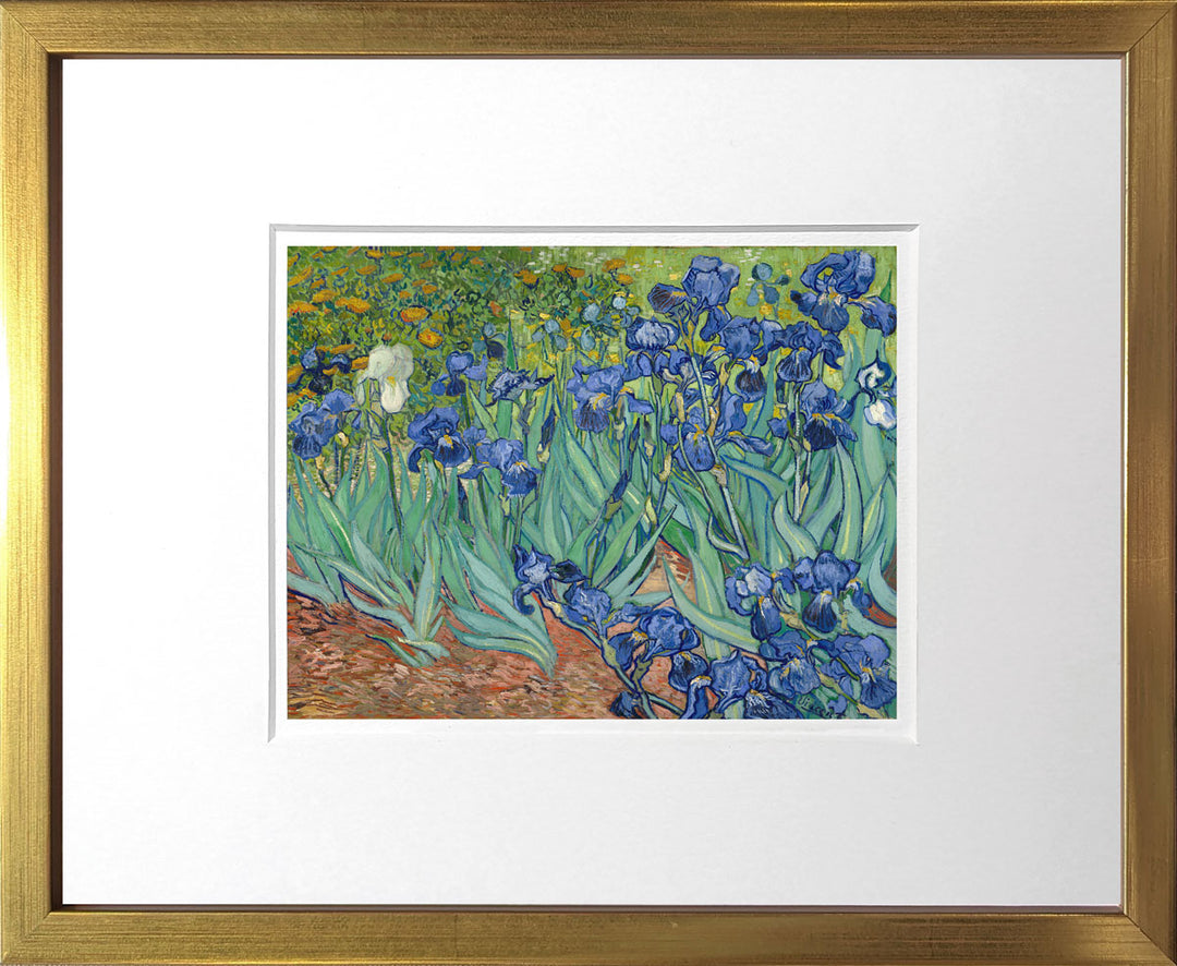 Iris (Schwertlilien) - Vincent van Gogh | Meisterstücke Miniprint gerahmt