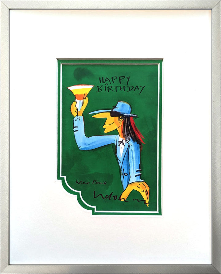 "Happy Birthday" Grüne Edition | Udo Lindenberg Miniprint