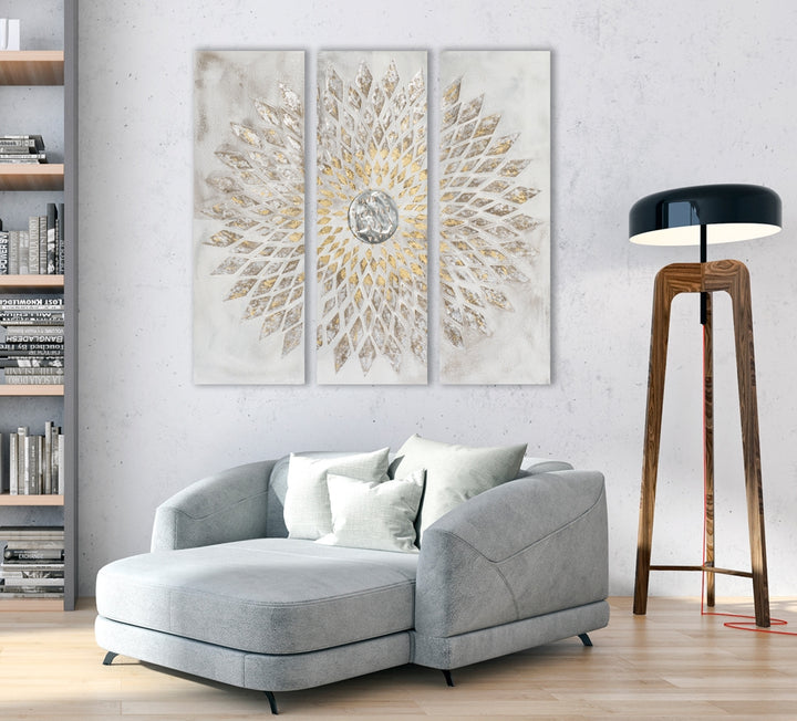 Elegantes Mandala Triptychon