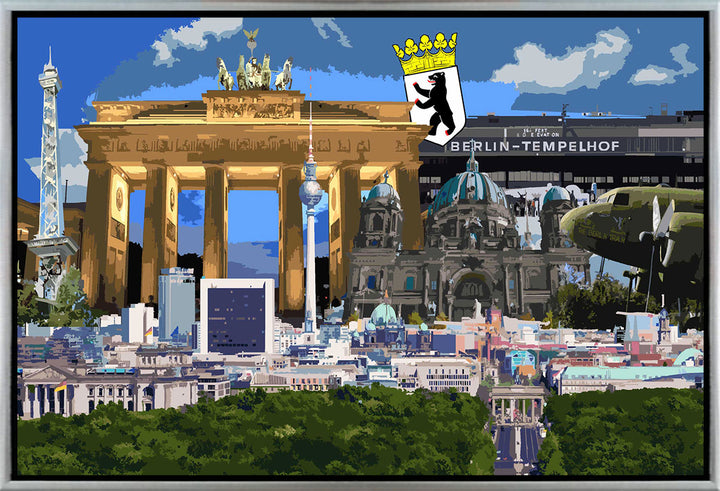 Berlin Collage No. 3 | Giclee auf Holzkeilrahmen