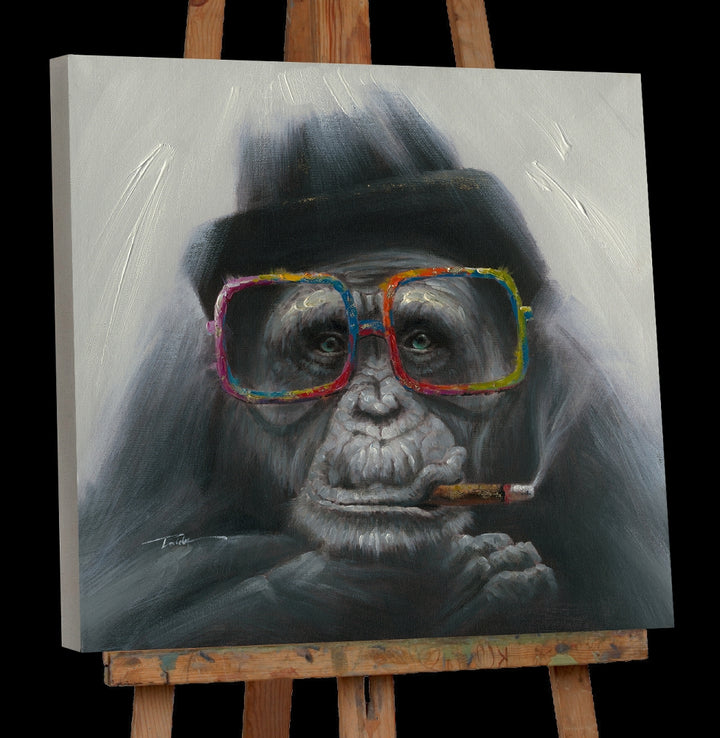 Rauchender Affe