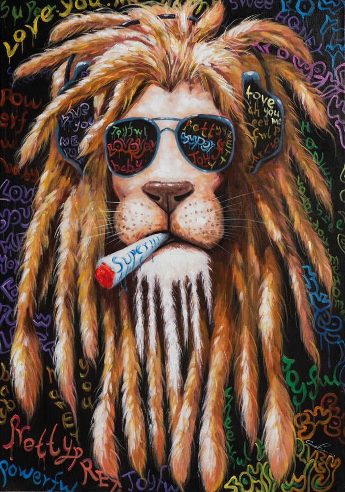 Rauchender Löwe
