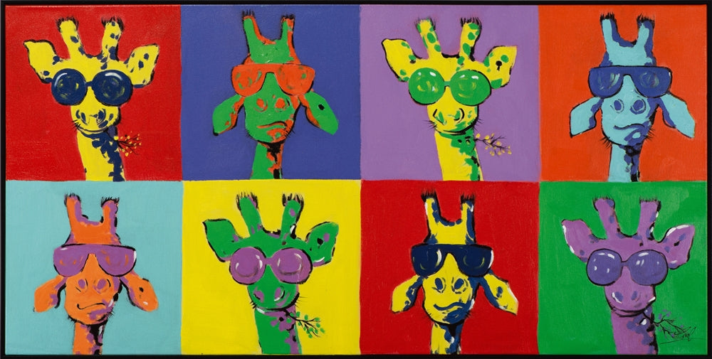 Pop Art mit Giraffen