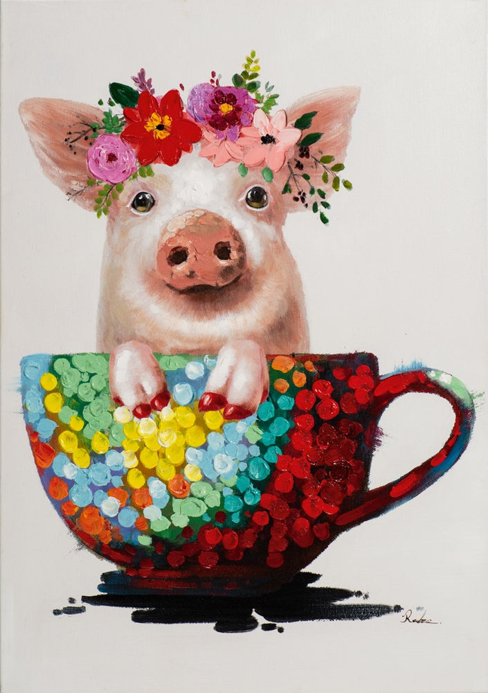 Schwein in der Tasse