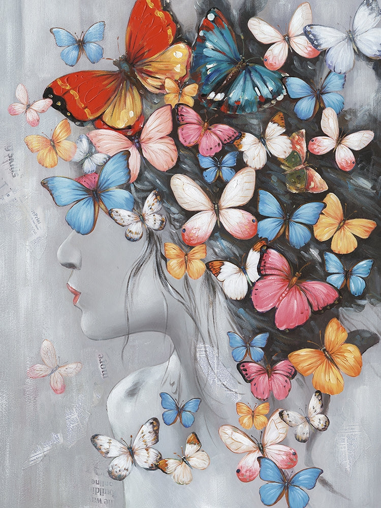Schönheit mit Schmetterlingen