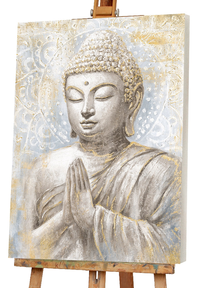 Meditierender Buddha gold