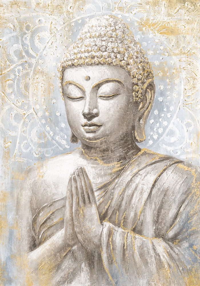 Meditierender Buddha gold
