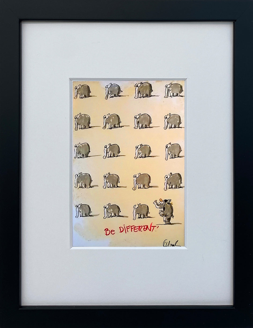 "Be different" | Otto Waalkes Miniprint