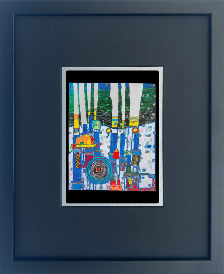 "Blue Blues" | Friedensreich Hundertwasser Miniprint