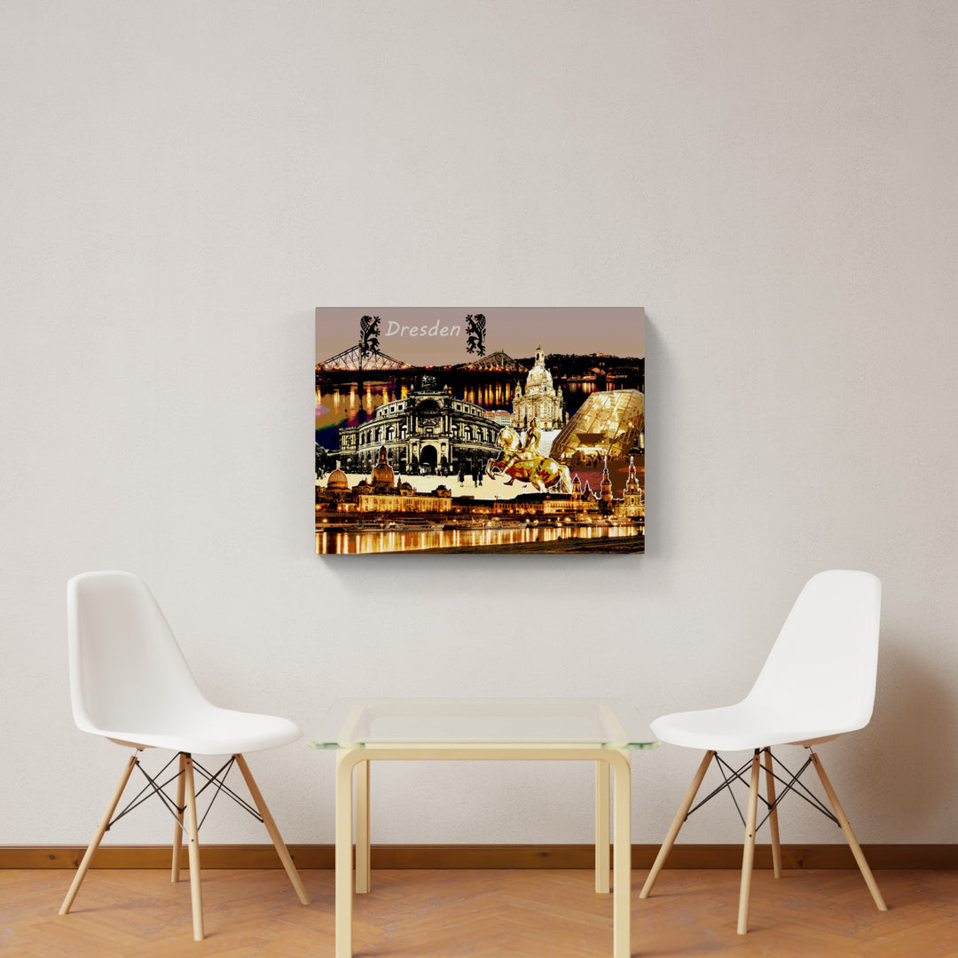 Dresden Collage No. 2 | Giclee auf Holzkeilrahmen