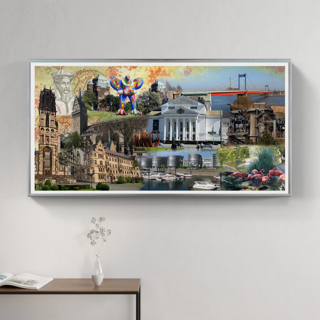Duisburg Collage | Giclee auf Holzkeilrahmen