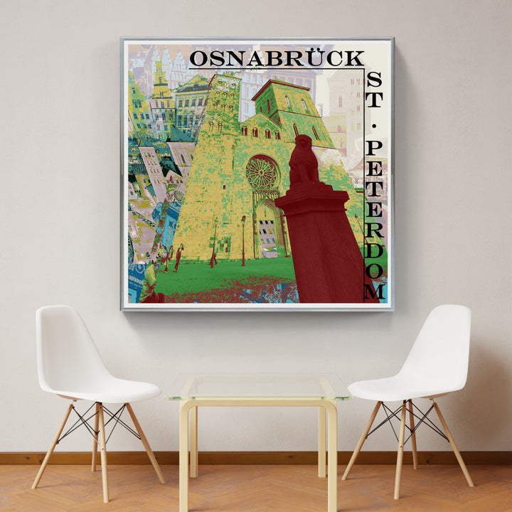 Osnabrück St. Peterdom Collage | Giclee auf Holzkeilrahmen