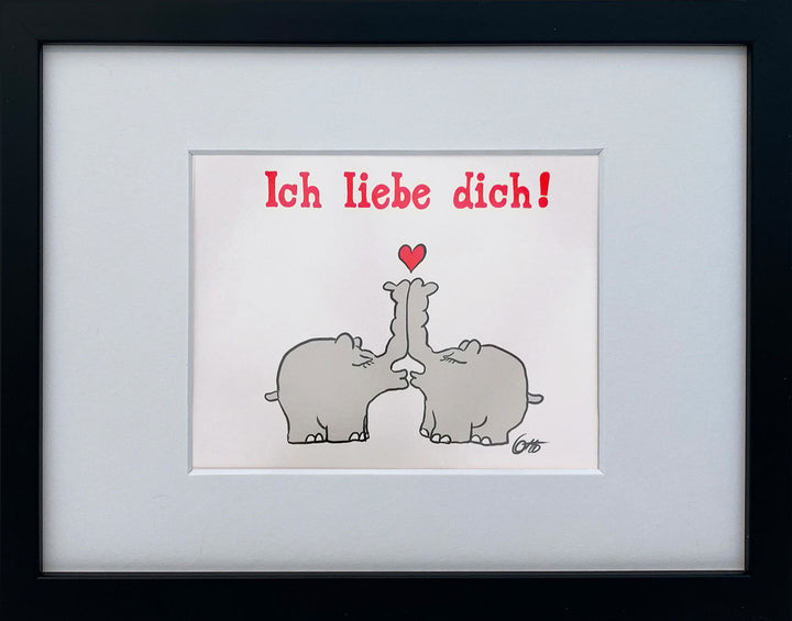 "Ich liebe Dich" | Otto Waalkes Miniprint