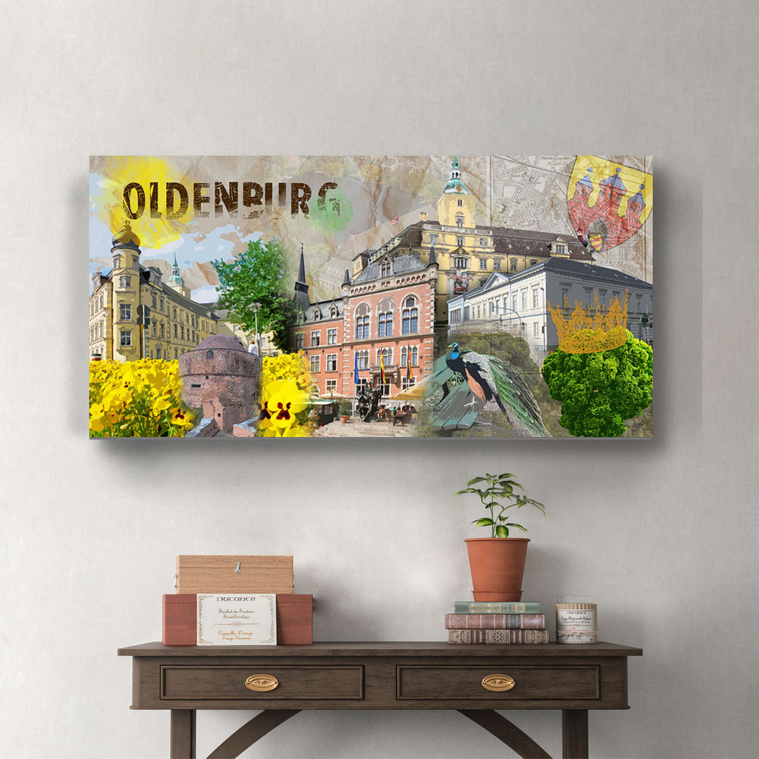 Oldenburg Collage No.1  | Giclee auf Holzkeilrahmen