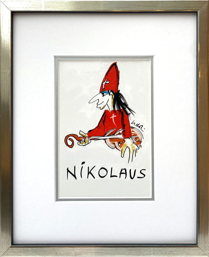 "Nikolaus" | Udo Lindenberg Miniprint mit Rahmen