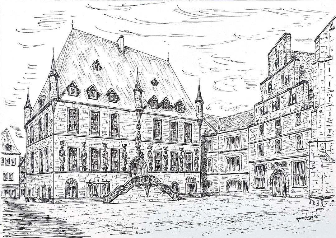 "Rathaus Osnabrück und Stadtwaage" | Marek Grochocki